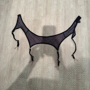 NEW Navy Blue Rosemary Mesh Suspender, Marie Mur,  S